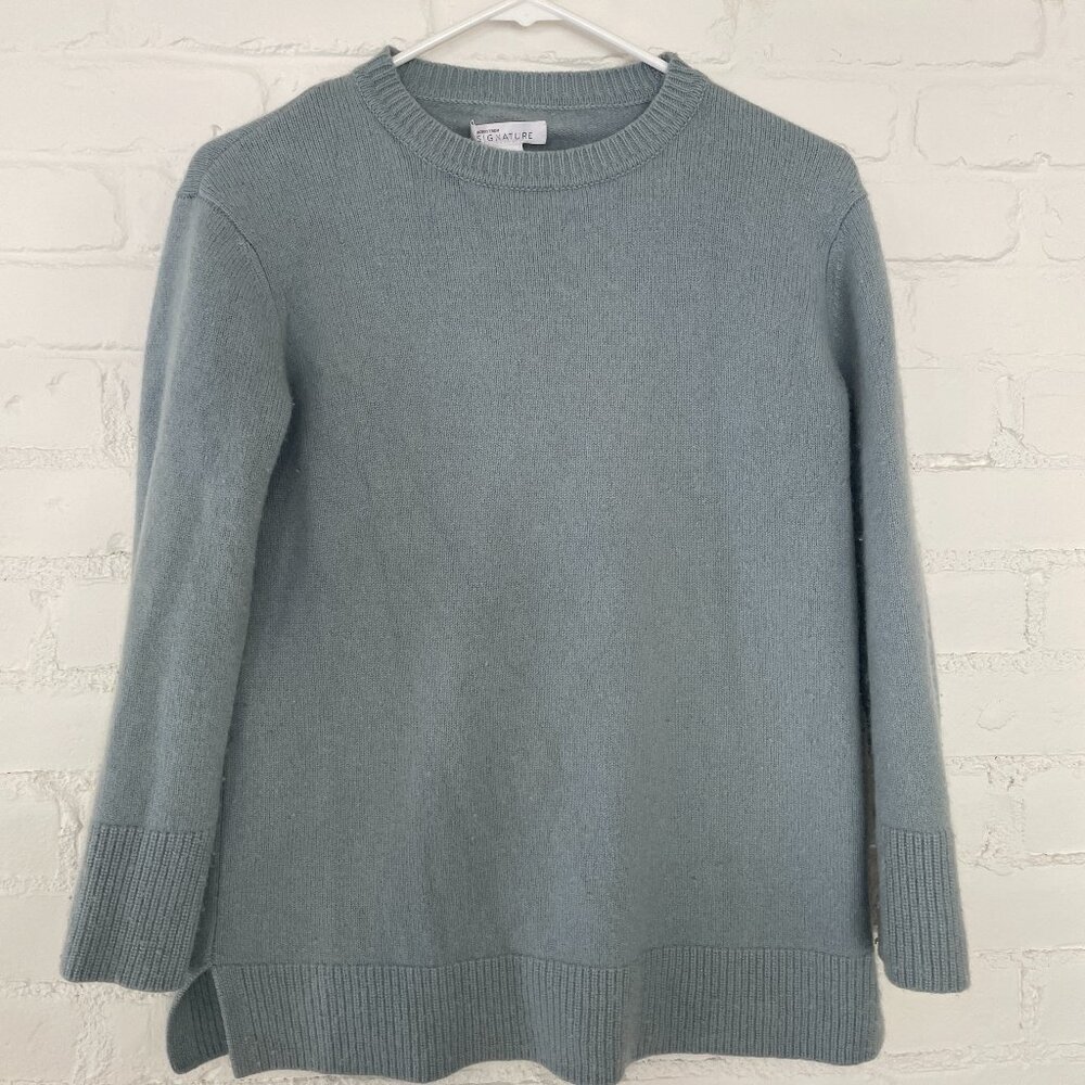 Nordstrom 100% CASHMERE light blue sweater